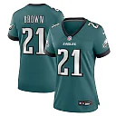 Zennovawear Sydney Brown 21 Philadelphia Eagles Women's Team Game Jersey - Midnight Green