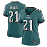 Zennovawear Sydney Brown 21 Philadelphia Eagles Women's Team Game Jersey - Midnight Green