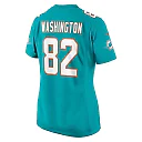 Zennovawear Tahj Washington 82 Miami Dolphins Women's Game Jersey - Aqua