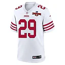 Zennovawear Talanoa Hufanga 29 San Francisco 49ers NFC Champions Patch Game Men Jersey - White