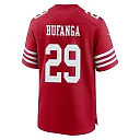 Zennovawear Talanoa Hufanga 29 San Francisco 49ers NFC Champions Patch Game Men Jersey - Scarlet