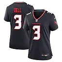 Zennovawear Tank Dell 3 Houston Texans Women's Team Game Jersey - Navy