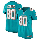 Zennovawear Tanner Conner 80 Miami Dolphins Women Home Game Jersey - Aqua