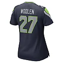 Zennovawear Tariq Woolen Seattle 27 Seahawks Women Game Jersey - College Navy