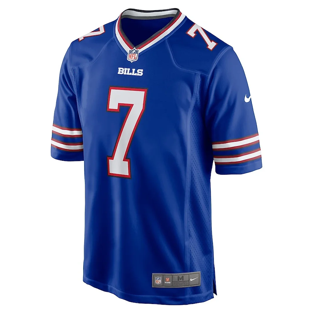 Zennovawear Taron Johnson 7 Buffalo Bills Men Game Jersey - Royal