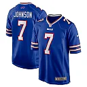 Zennovawear Taron Johnson 7 Buffalo Bills Men Game Jersey - Royal