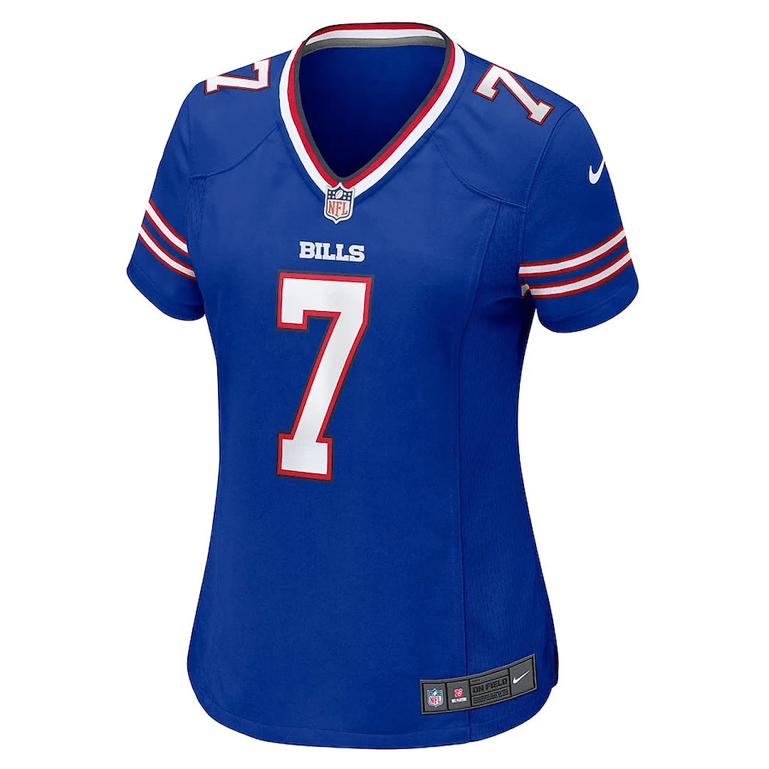 Zennovawear Taron Johnson 7 Buffalo Bills Women Game Jersey - Royal