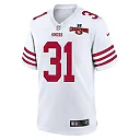 Zennovawear Tashaun Gipson Sr. 31 San Francisco 49ers NFC Champions Patch Game Men Jersey - White