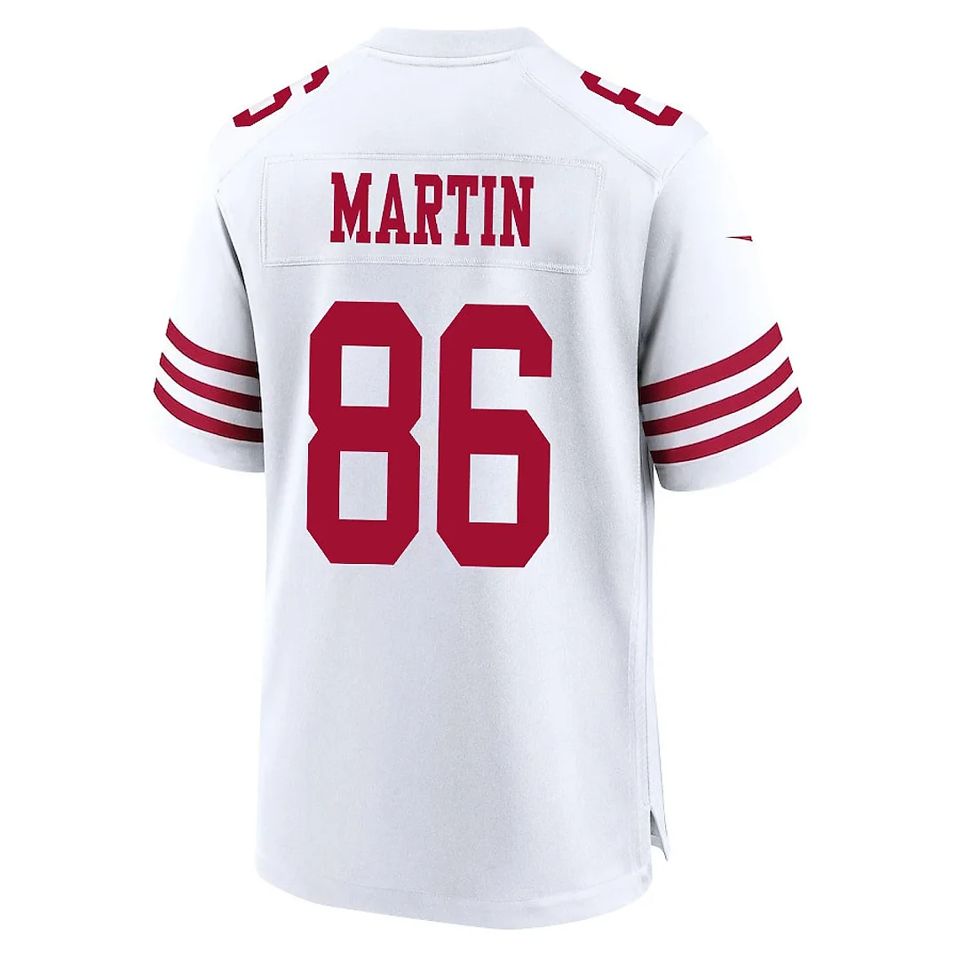 Zennovawear Tay Martin 86 San Francisco 49ers NFC Champions Patch Game Men Jersey - White