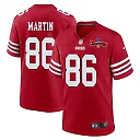 Zennovawear Tay Martin 86 San Francisco 49ers NFC Champions Patch Game Men Jersey - Scarlet