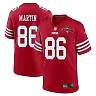 Zennovawear Tay Martin 86 San Francisco 49ers NFC Champions Patch Game Men Jersey - Scarlet