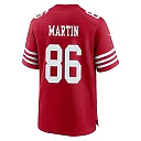 Zennovawear Tay Martin 86 San Francisco 49ers NFC Champions Patch Game Men Jersey - Scarlet