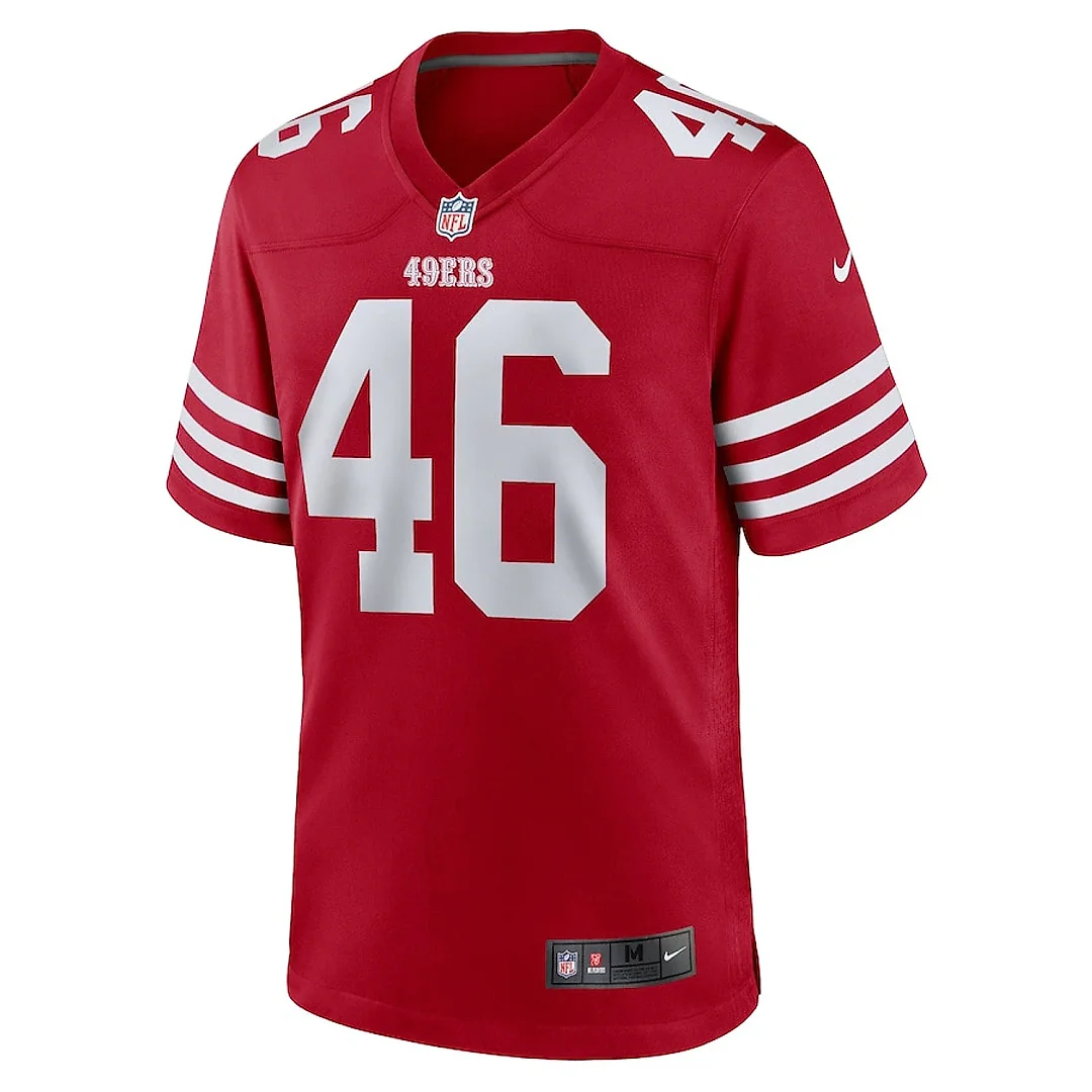 Zennovawear Taybor Pepper 46 San Francisco 49ers Game Men Jersey - Scarlet