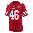 Zennovawear Taybor Pepper 46 San Francisco 49ers NFC Champions Patch Game Men Jersey - Scarlet
