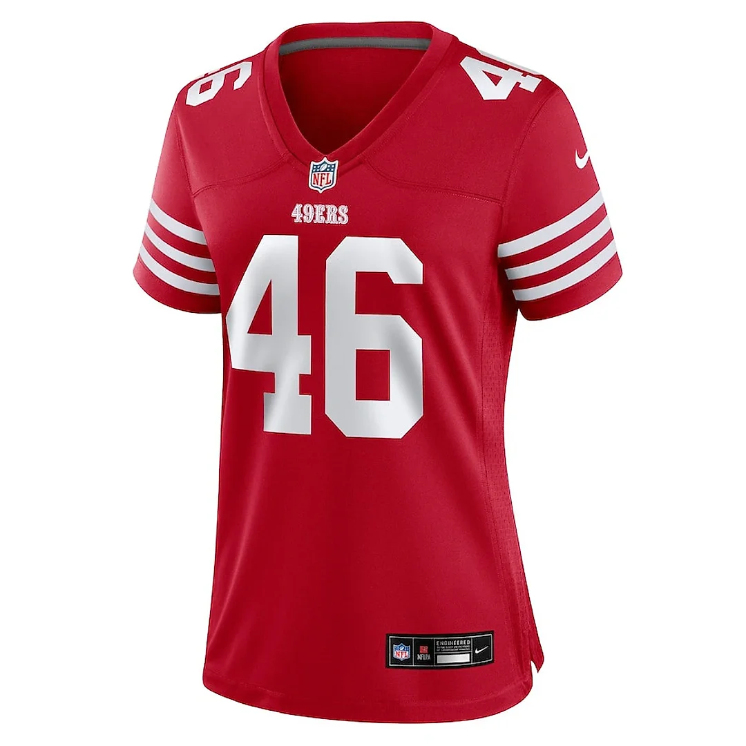Zennovawear Taybor Pepper 46 San Francisco 49ers Women's Game Jersey - Scarlet