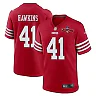 Zennovawear Tayler Hawkins 41 San Francisco 49ers NFC Champions Patch Game Men Jersey - Scarlet