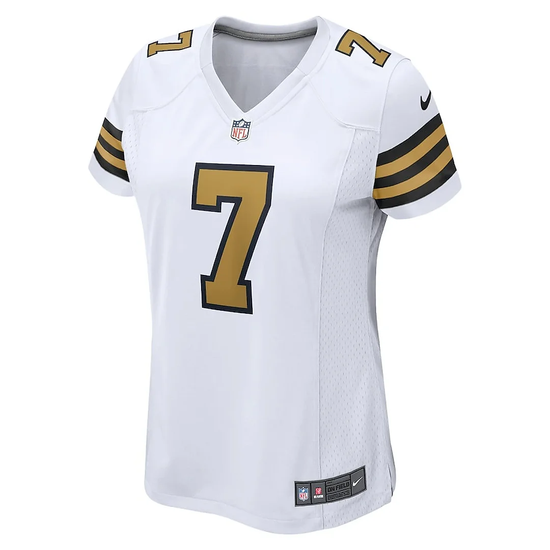 Zennovawear Taysom Hill 7 New Orleans Saints Women Alternate Game Jersey - White