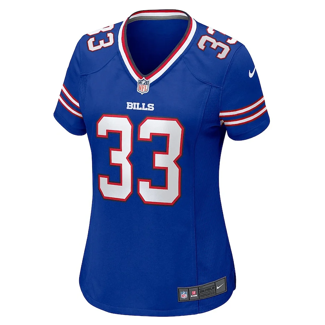 Zennovawear Te'Cory Couch 33 Buffalo Bills Women's Game Jersey - Royal