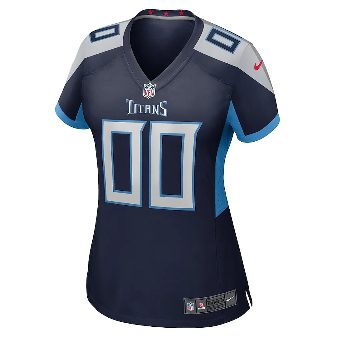 Zennovawear Tennessee Titans Women Custom Game Jersey - Navy