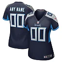 Zennovawear Tennessee Titans Women Custom Game Jersey - Navy