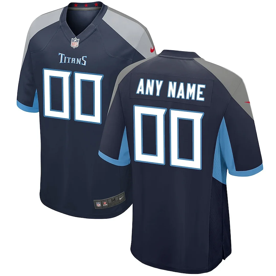 Zennovawear Tennessee Titans YOUTH Custom Game Jersey - Navy