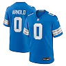 Zennovawear Terrion Arnold 0 Detroit Lions Player Game Men Jersey - Blue