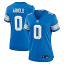Zennovawear Terrion Arnold 0 Detroit Lions Women's Team Game Jersey - Blue