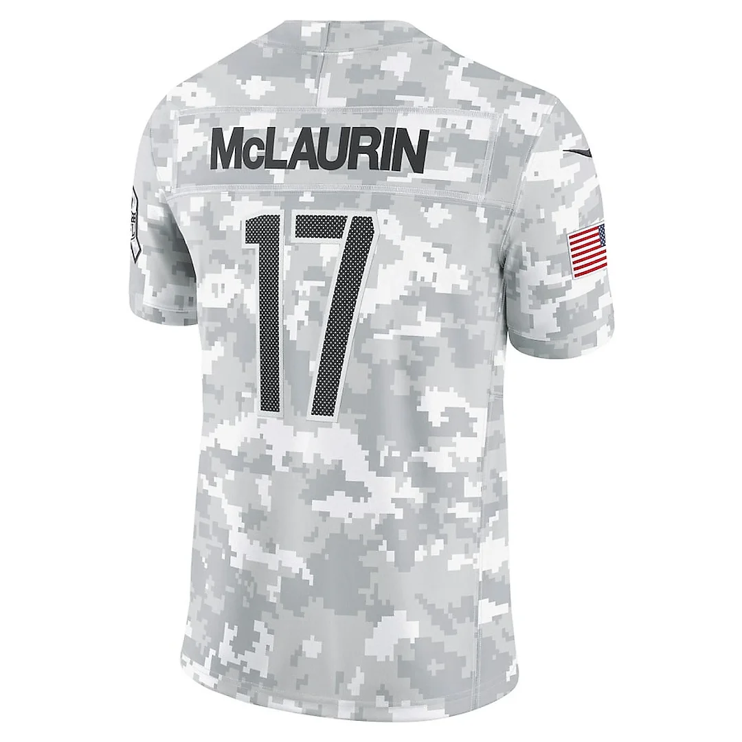 Zennovawear Terry McLaurin 17 Washington Commanders 2024 Salute to Service Limited Men Jersey - Arctic Camo