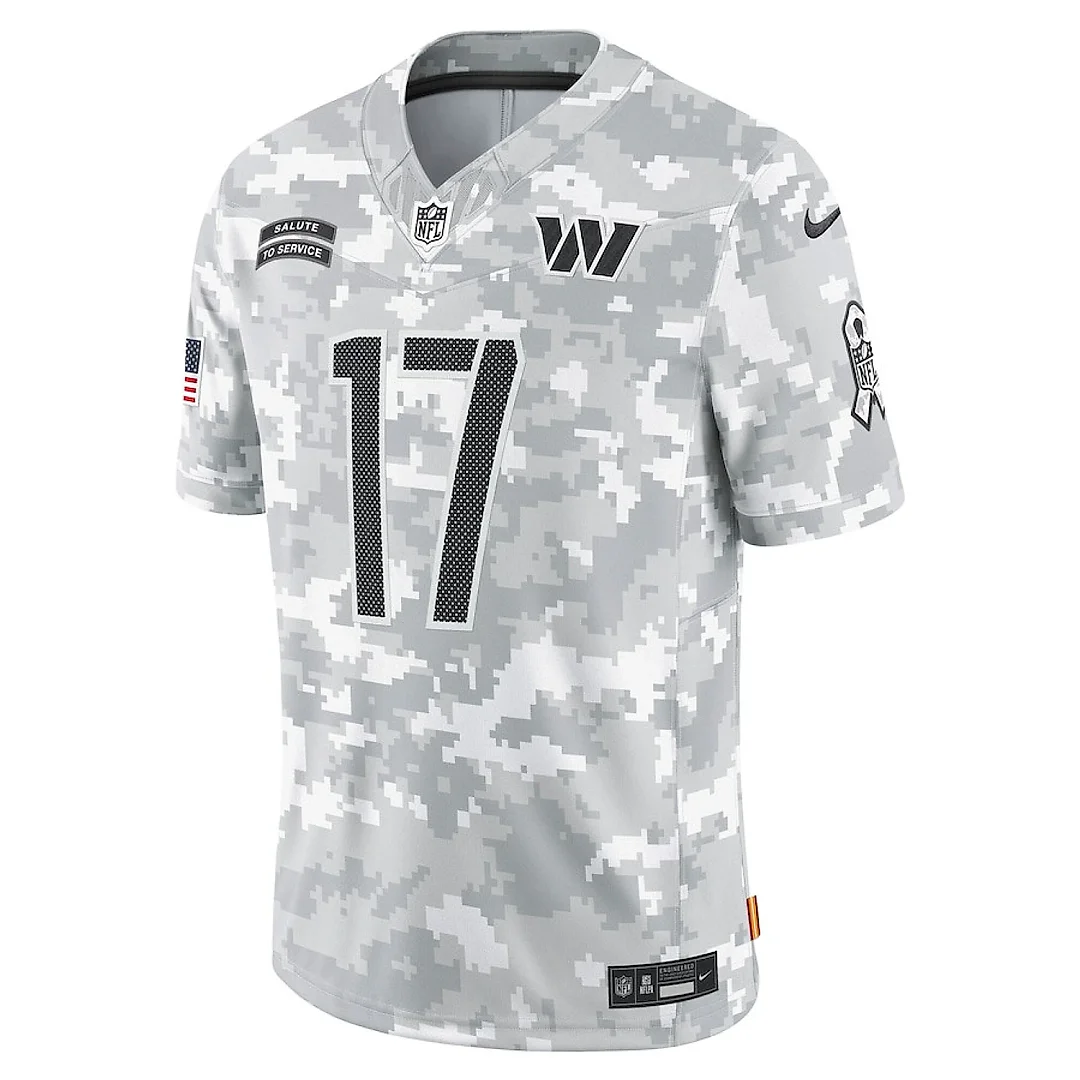 Zennovawear Terry McLaurin 17 Washington Commanders 2024 Salute to Service Limited Men Jersey - Arctic Camo