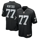 Zennovawear Thayer Munford Jr. 77 Las Vegas Raiders Team Game Men Jersey - Black