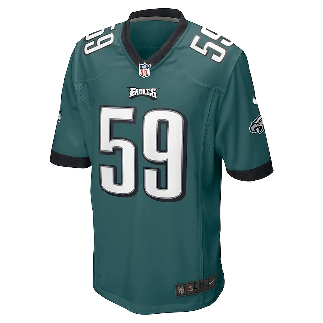Zennovawear Thomas Booker IV 59 Philadelphia Eagles Game Men Jersey - Midnight Green