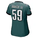 Zennovawear Thomas Booker IV 59 Philadelphia Eagles Game Women Jersey - Midnight Green
