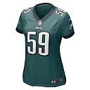 Zennovawear Thomas Booker IV 59 Philadelphia Eagles Game Women Jersey - Midnight Green