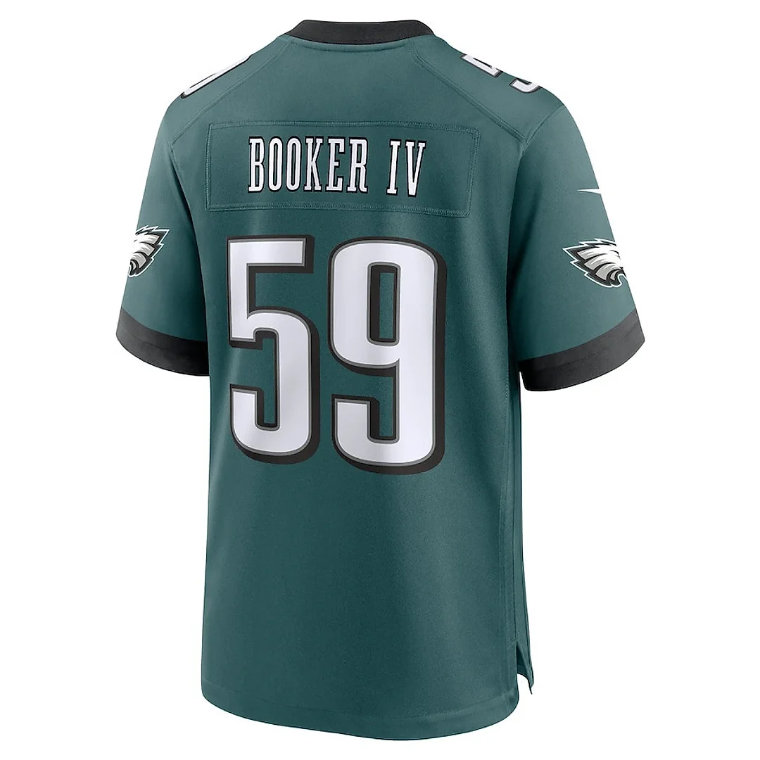 Zennovawear Thomas Booker IV 59 Philadelphia Eagles Super Bowl LIX YOUTH Jersey - Midnight Green