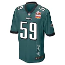 Zennovawear Thomas Booker IV 59 Philadelphia Eagles Super Bowl LIX Champions Patch 'New Orleans - Where Legends Are Made' EMBROIDERED Game Men...