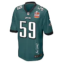 Zennovawear Thomas Booker IV 59 Philadelphia Eagles Super Bowl LIX Champions Patch 'New Orleans - The Ultimate Showdown' EMBROIDERED Game Men...