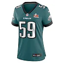Zennovawear Thomas Booker IV 59 Philadelphia Eagles Super Bowl LIX Women's Jersey - Midnight Green