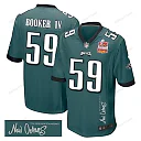 Zennovawear Thomas Booker IV 59 Philadelphia Eagles Super Bowl LIX Champions Patch 'New Orleans - The Ultimate Showdown' EMBROIDERED Game Men...