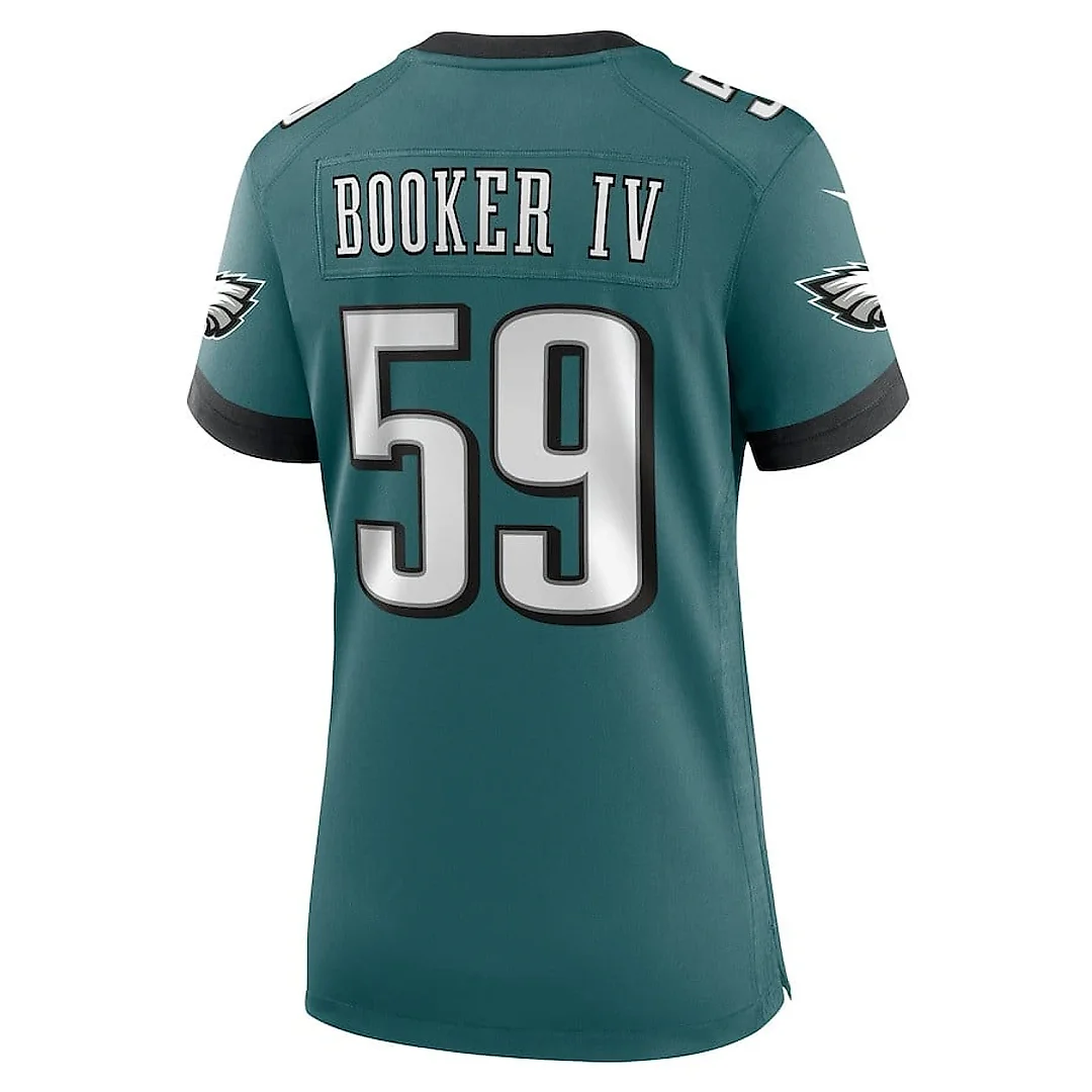 Zennovawear Thomas Booker IV 59 Philadelphia Eagles Super Bowl LIX Women's Jersey - Midnight Green