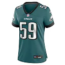 Zennovawear Thomas Booker IV 59 Philadelphia Eagles Women's Team Game Jersey - Midnight Green