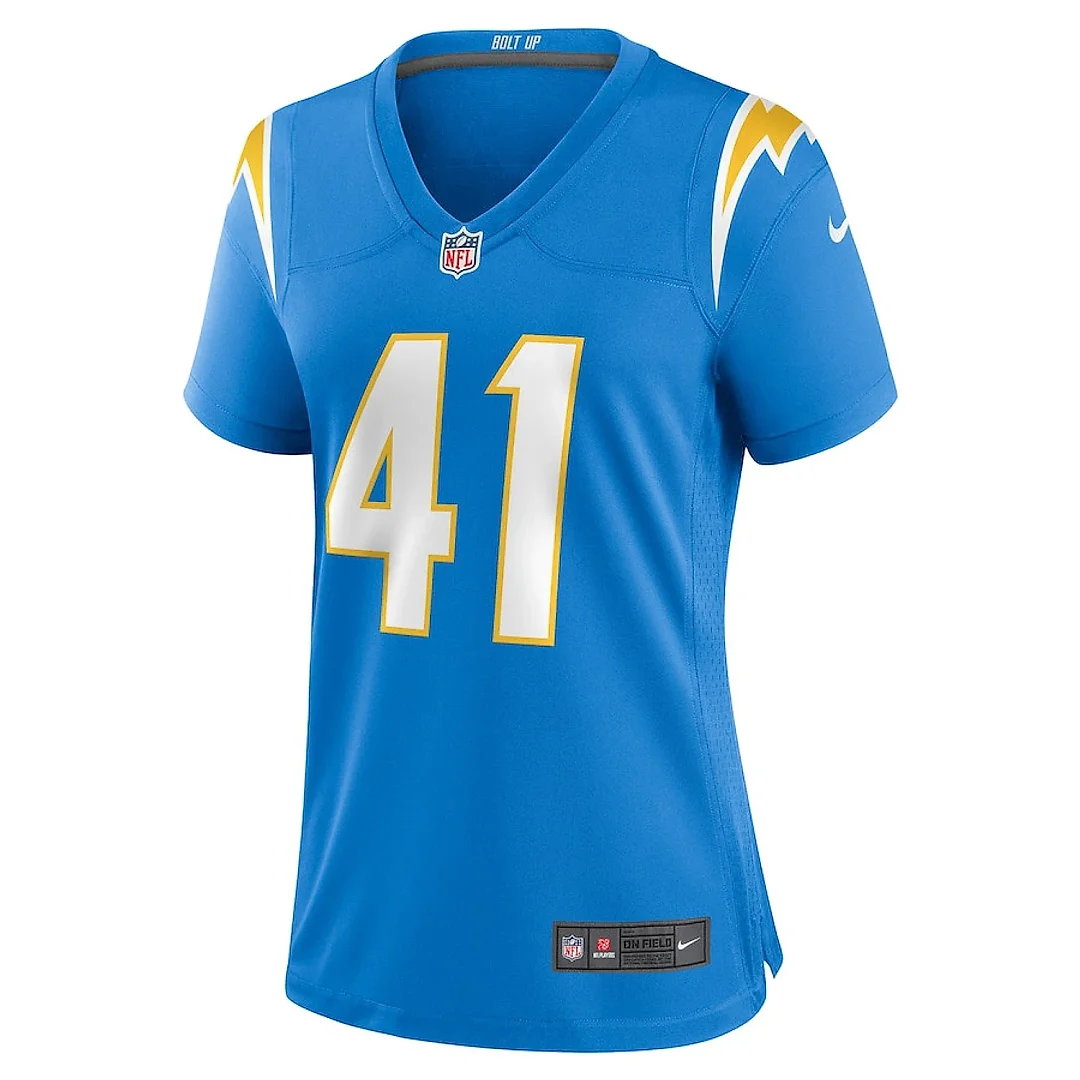 Zennovawear Thomas Harper 41 Los Angeles Chargers Women's Game Jersey - Powder Blue