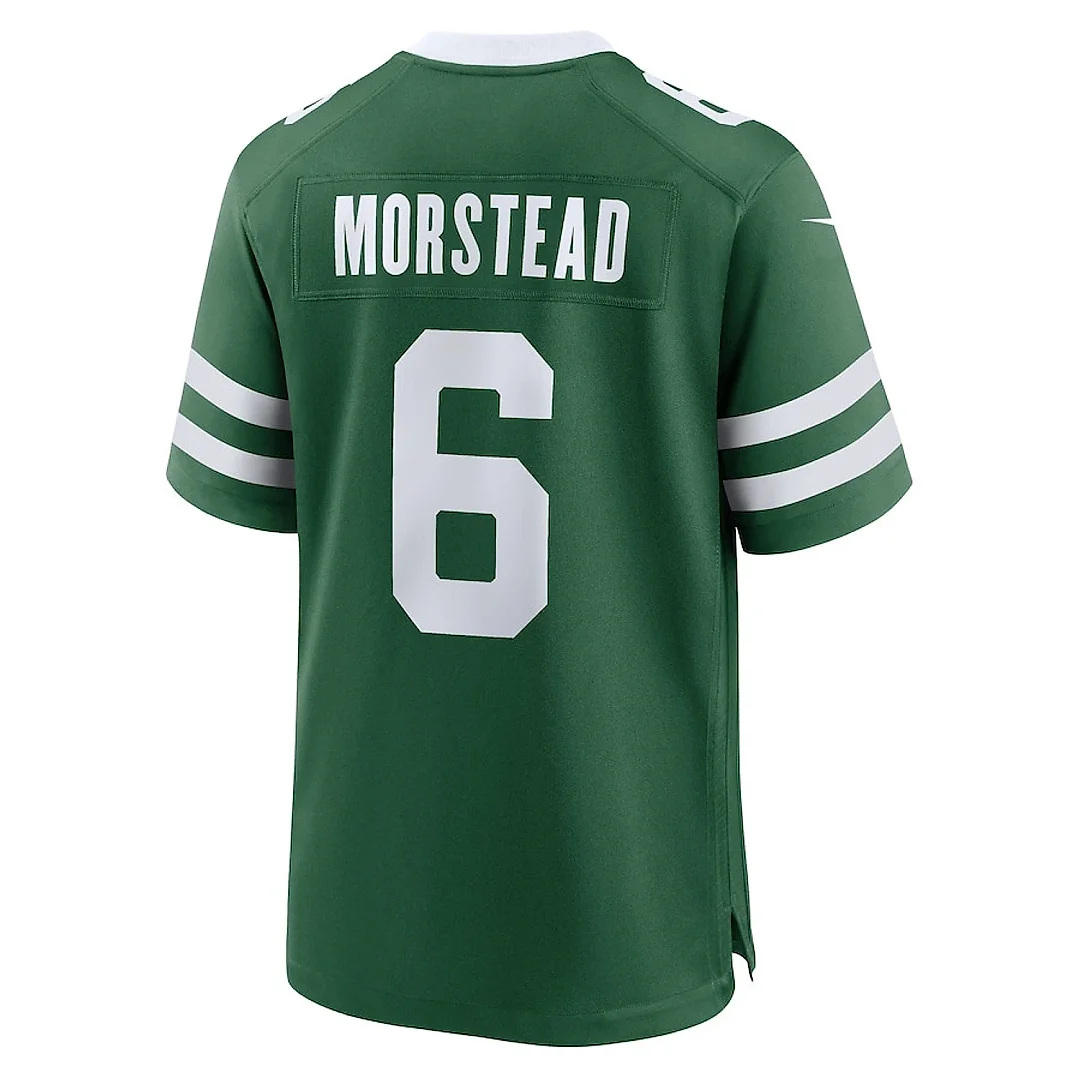 Zennovawear Thomas Morstead 6 New York Jets Team Game Men Jersey - Legacy Green