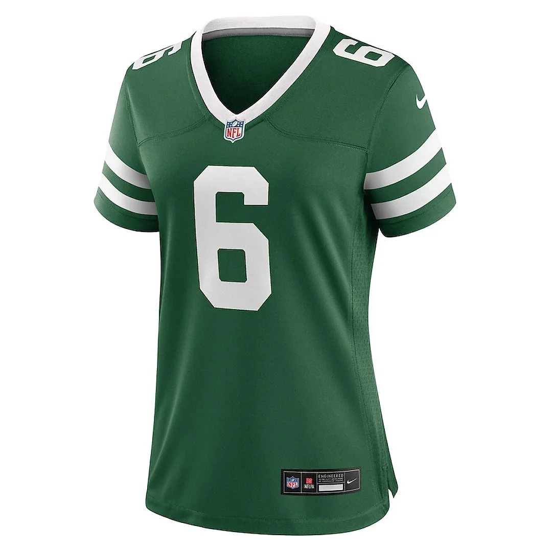 Zennovawear Thomas Morstead 6 New York Jets Women's Team Game Jersey - Legacy Green
