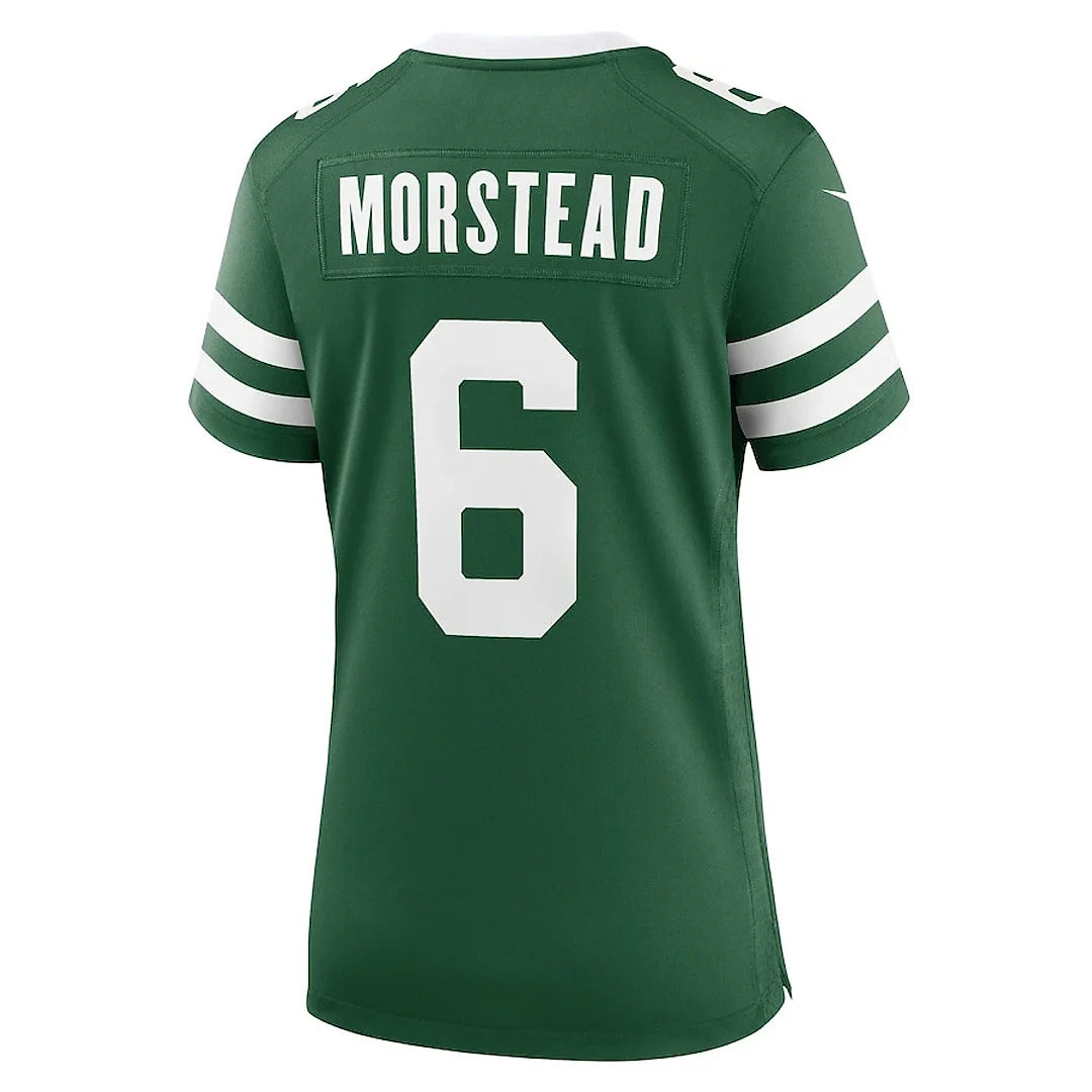 Zennovawear Thomas Morstead 6 New York Jets Women's Team Game Jersey - Legacy Green