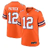 Zennovawear Tim Patrick 12 Denver Broncos Mile High Collection 1977 Throwback Player Game Men Jersey - Orange