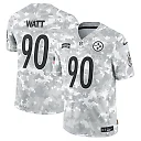Zennovawear T.J. Watt 90 Pittsburgh Steelers 2024 Salute to Service Limited Men Jersey - Arctic Camo