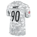 Zennovawear T.J. Watt 90 Pittsburgh Steelers 2024 Salute to Service Limited Men Jersey - Arctic Camo
