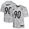 Zennovawear T.J. Watt 90 Pittsburgh Steelers 2024 Salute to Service Game YOUTH Jersey - Arctic Camo
