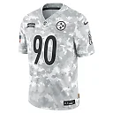 Zennovawear T.J. Watt 90 Pittsburgh Steelers 2024 Salute to Service Limited Men Jersey - Arctic Camo
