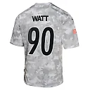 Zennovawear T.J. Watt 90 Pittsburgh Steelers 2024 Salute to Service Game YOUTH Jersey - Arctic Camo